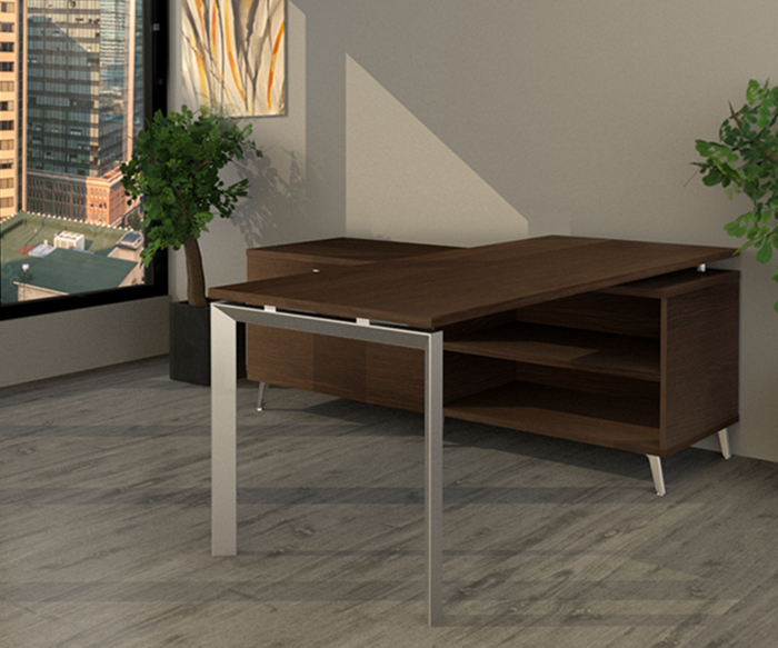 Inspire Right Extended L-Shaped Workstation