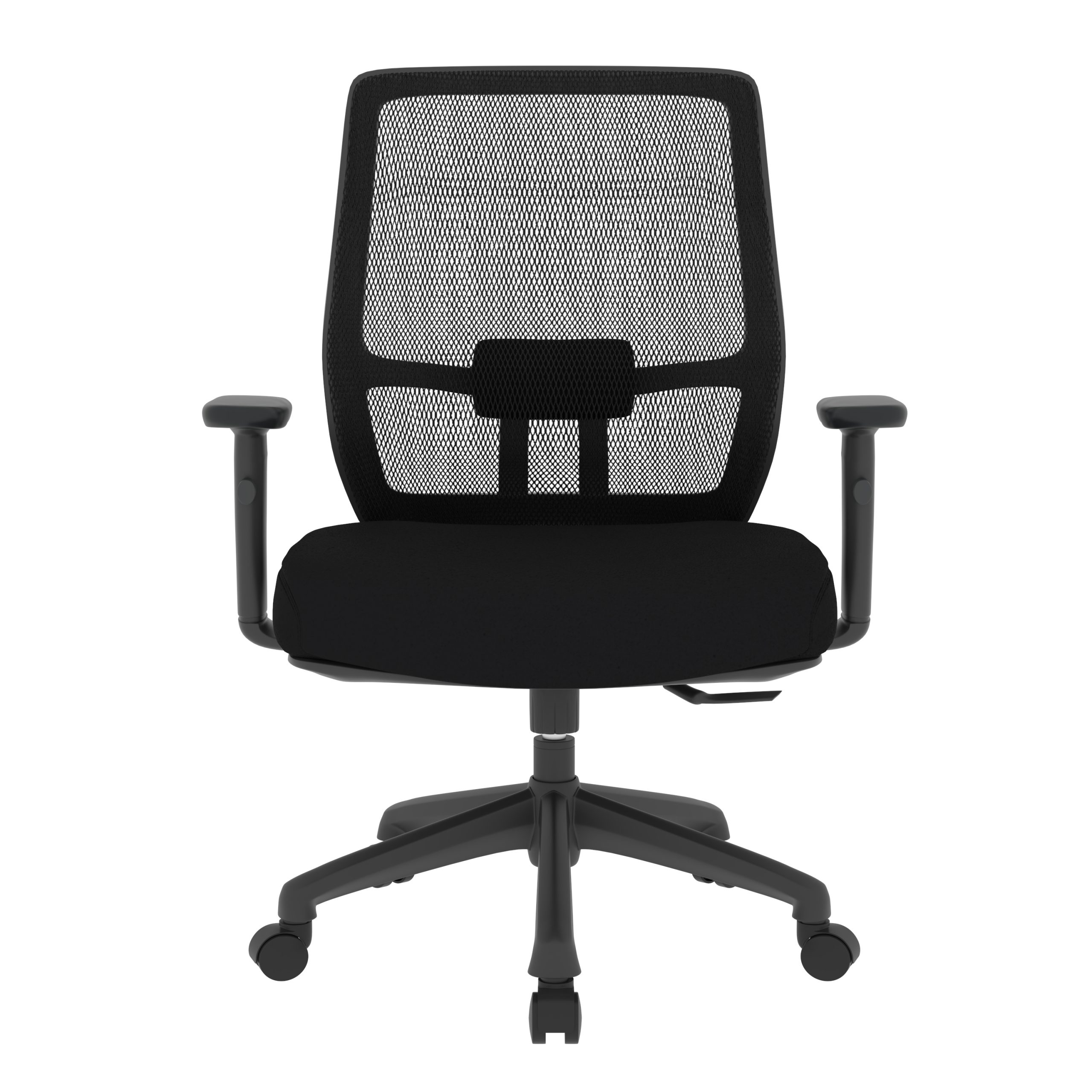 ErgoBreeze, Black frame, Black mesh back, Mid-back chair, tilt/swivel - Image 2