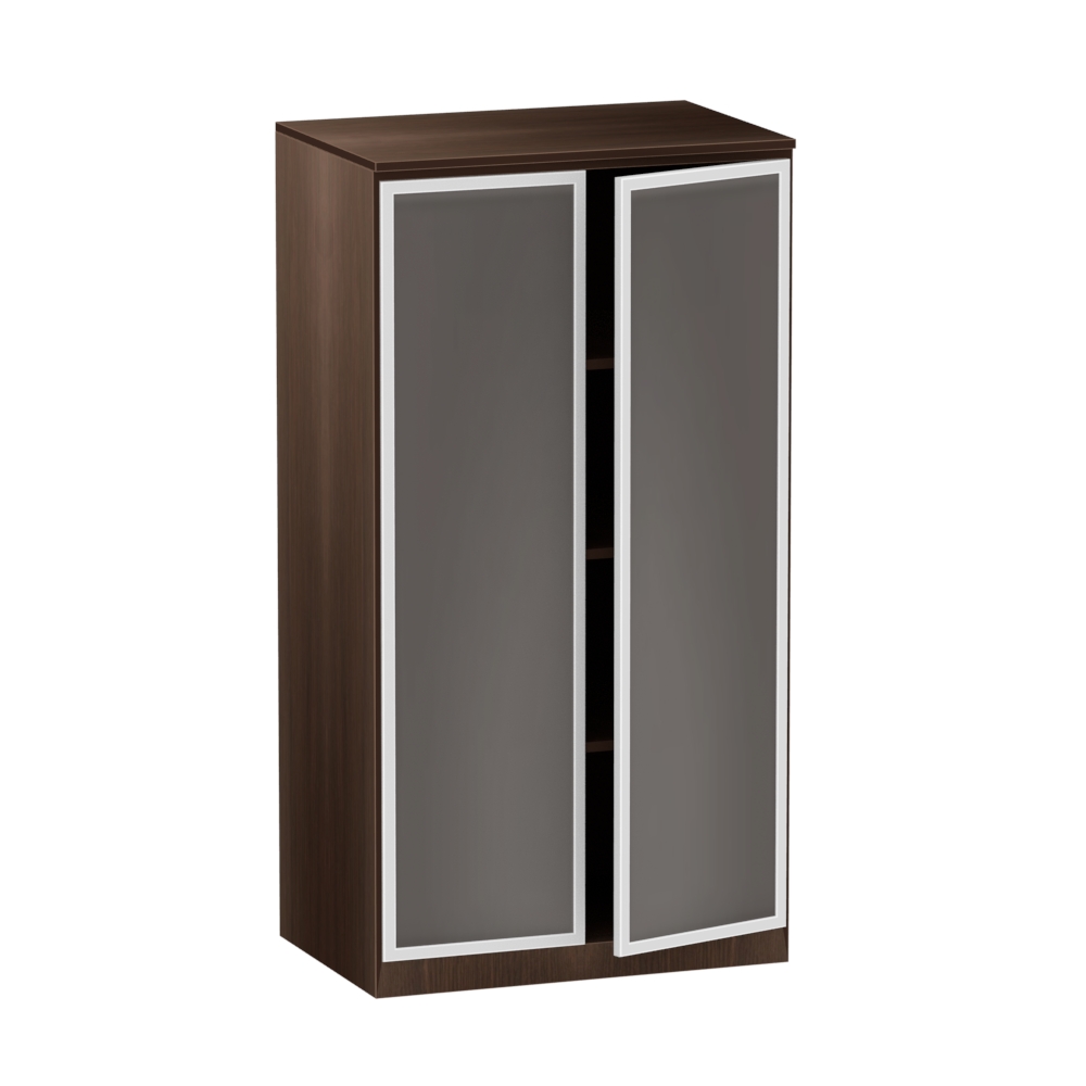 Two Door Tall Storage w/ Glass Doors - Various Colors - Image 3