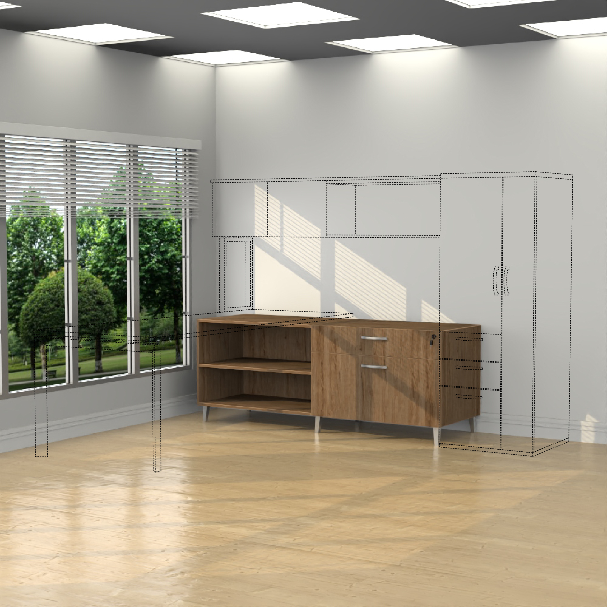 Inspire Left or Right Handed Credenza