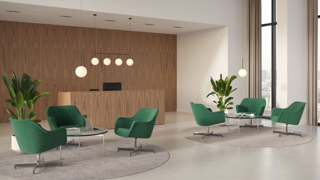 office reception seating